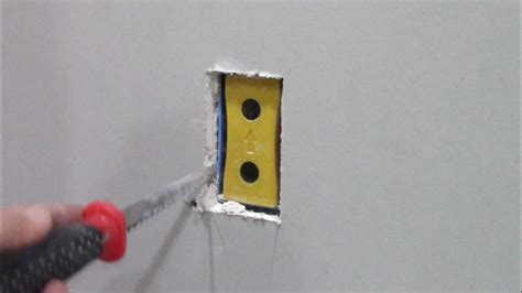 cut out electrical boxes drywall|drywall mounted electrical box wings.